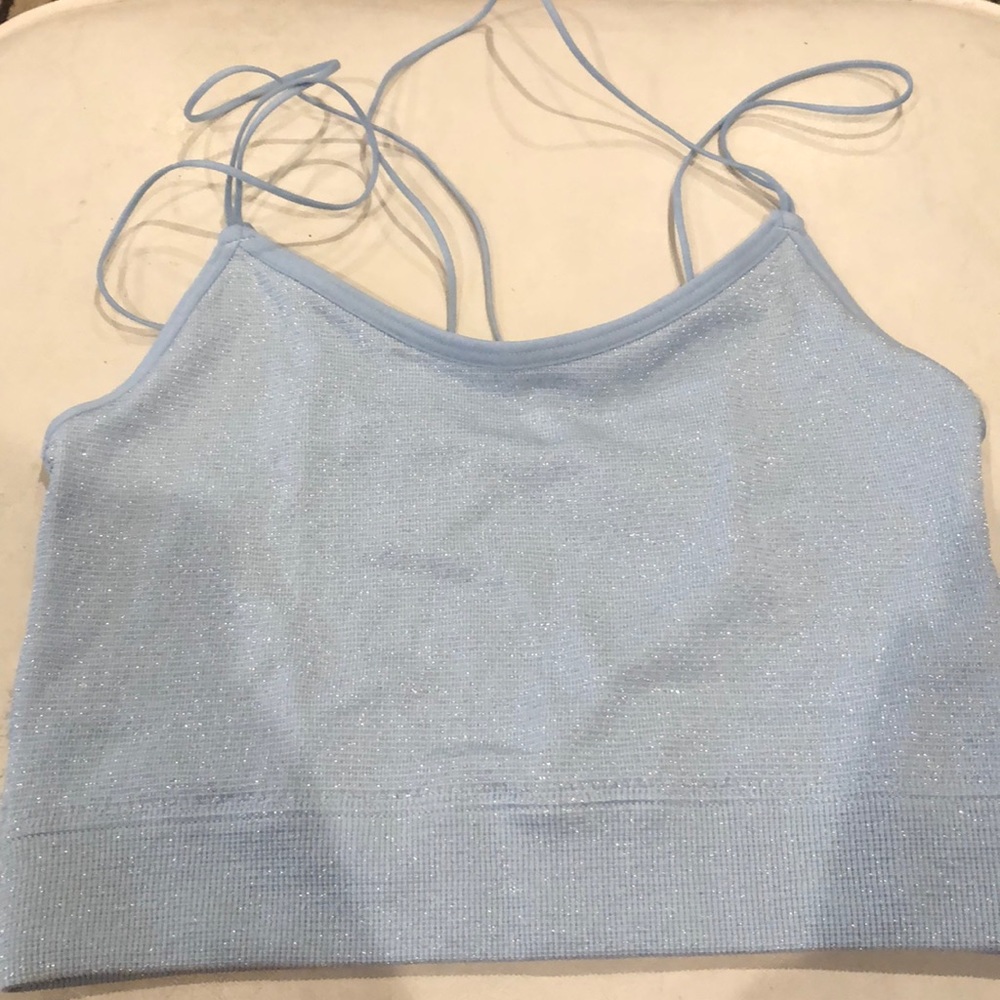 Ice blue crop tank/lounglette!